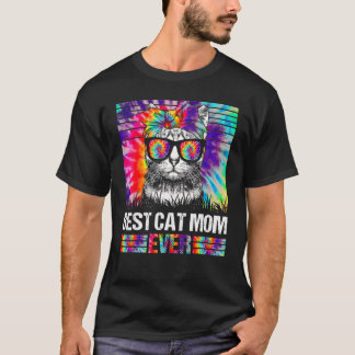 Camiseta Melhor Mãe de Gato Já Existe Gravata Dye Mãe Gato 