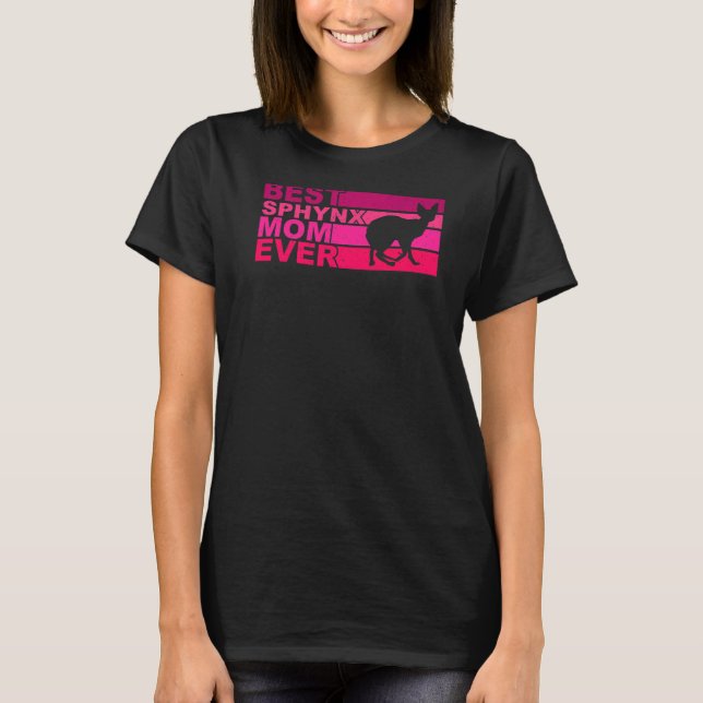 Camiseta Melhor Mãe De Gato Sphynx (Frente)