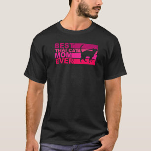 Camiseta Melhor Mãe De Gato Tailandês