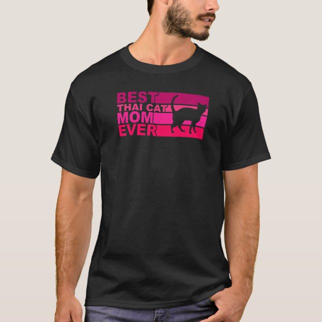 Camiseta Melhor Mãe De Gato Tailandês (Frente)
