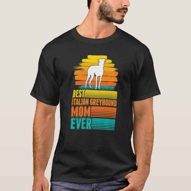 Camiseta Melhor Mãe De Greyhound Italiano (Frente)