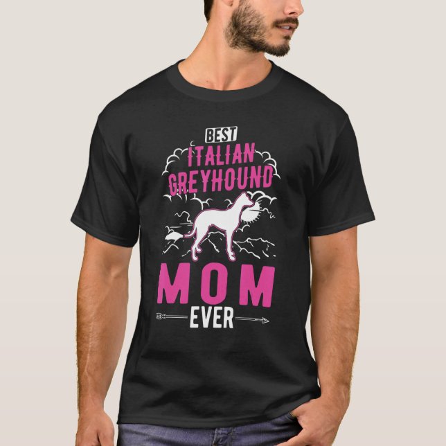 Camiseta Melhor Mãe De Greyhound Italiano (Frente)