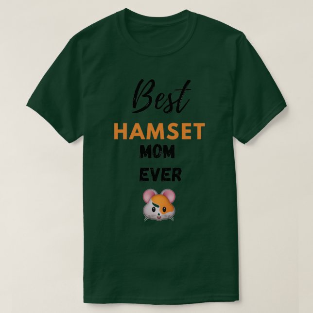 Camiseta Melhor mãe de hamster (Frente do Design)