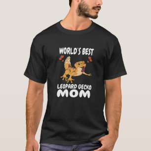 Camiseta Melhor Mãe de Lagartixa Leopardo do Mundo Animal d