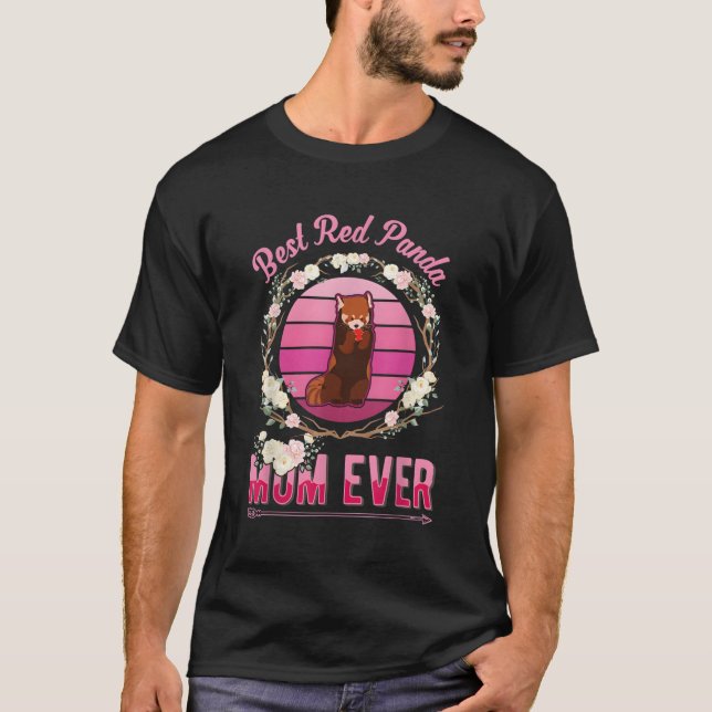 Camiseta Melhor Mãe De Panda Vermelha (Frente)