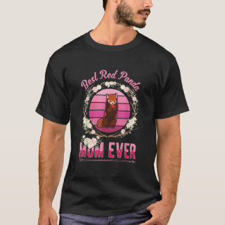 Camiseta Melhor Mãe de Panda Vermelho de Todos os Tempos