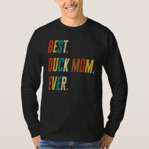 Camiseta Melhor Mãe de Pato de Todos os Tempos Estilo Vinta