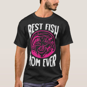 Camiseta Melhor Mãe de Peixe Aquarista Aquário Peixe Salgad