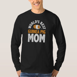Camiseta Melhor Mãe de Porquinho-da-Índia do Mundo Feminino