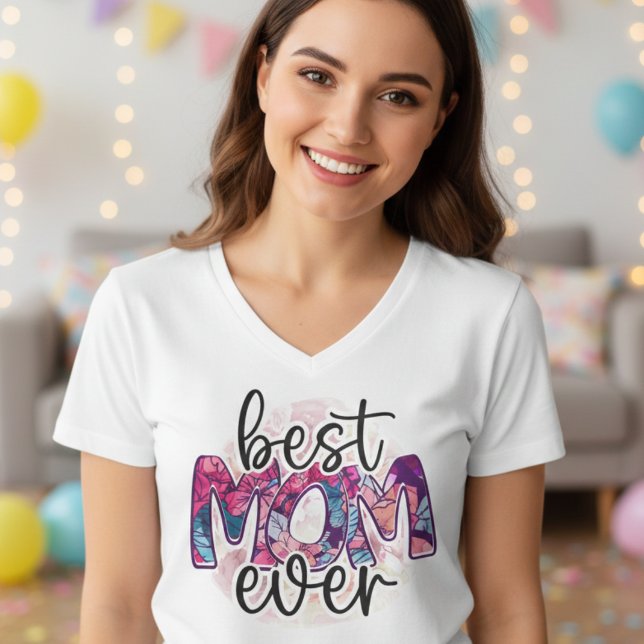 Camiseta Melhor mãe de sempre, dia de as mães (Criador carregado)