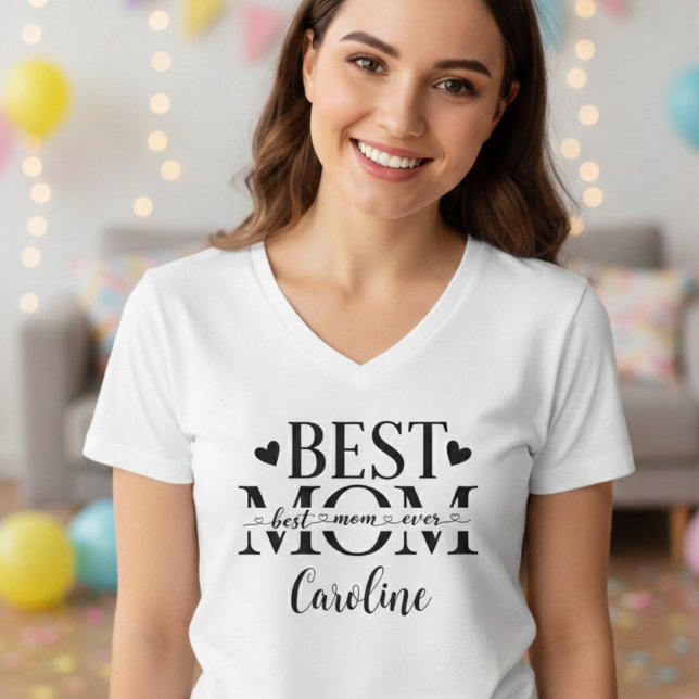 Camiseta Melhor mãe de sempre, dia de as mães (Criador carregado)