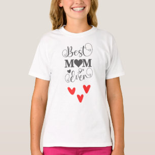 Camiseta Melhor Mãe de Sempre - Elegante Design de Coração
