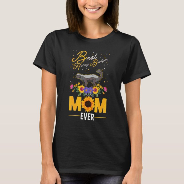 Camiseta Melhor Mãe de Texugo-Mel de Sempre (Frente)