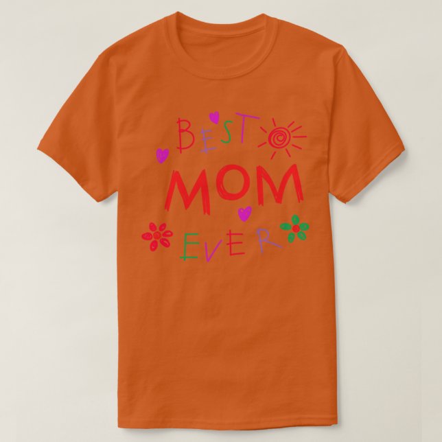 Camiseta Melhor mãe de todos os 5 (Frente do Design)