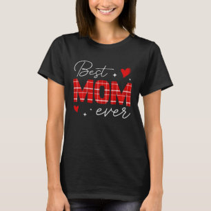 Camiseta Melhor Mãe de Todos os Tempos Com Coração de Padrã