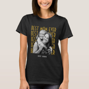 Camiseta Melhor Mãe de Todos os Tempos Foto Personalizada V