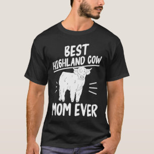 Camiseta Melhor Mãe de Vaca das Terras Altas Sempre Vaca da