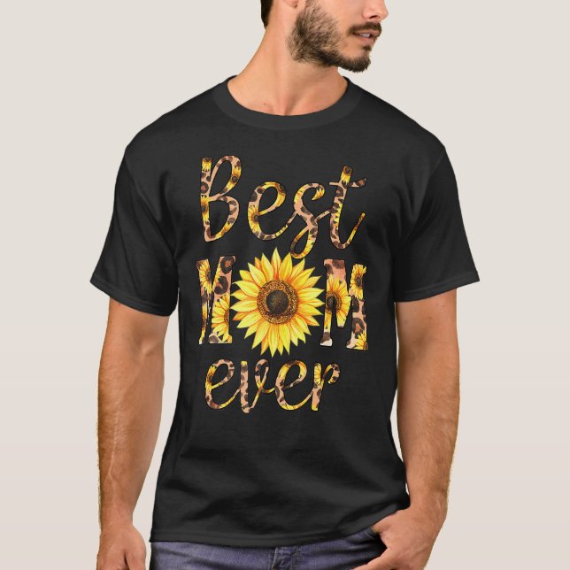 Camiseta Melhor Mãe Dia de as mães De Girassol (Frente)