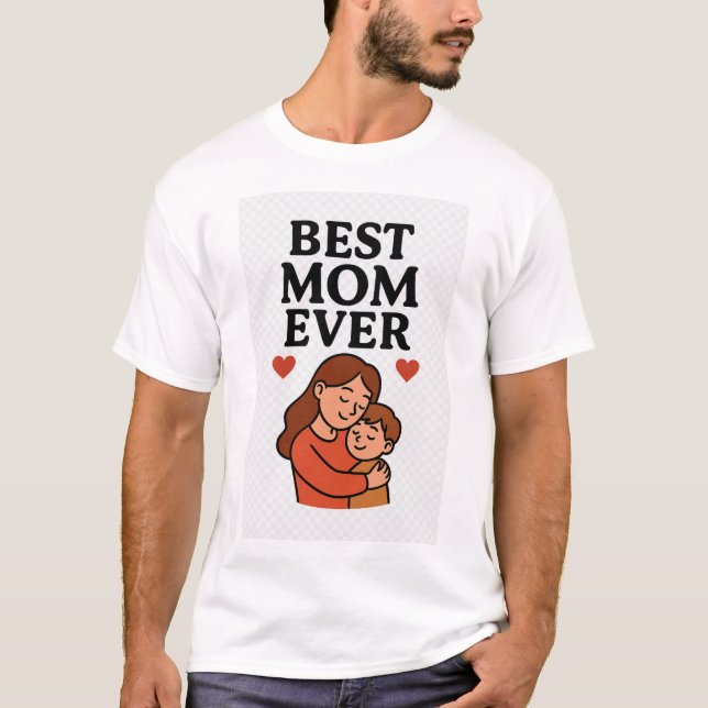 Camiseta Melhor Mãe Dia de as mães T-Shirt (Frente)