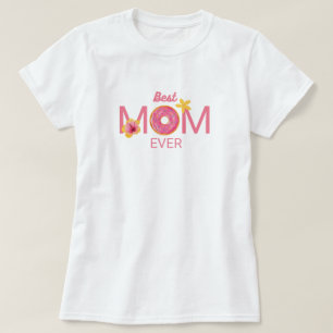 Camiseta Melhor Mãe do Mundo Donut Floral