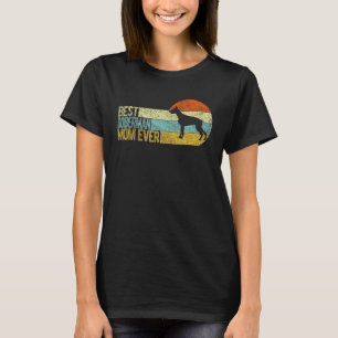 Camiseta Melhor Mãe Doberman de Todos os Tempos Doberman Ma