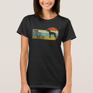 Camiseta Melhor Mãe Doberman de Todos os Tempos Doberman Ma