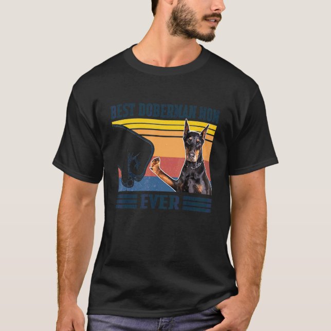Camiseta Melhor Mãe Doberman de Todos os Tempos  Mãe de Cac (Frente)