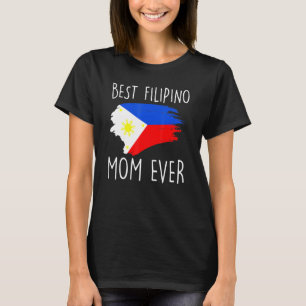 Camiseta Melhor Mãe Filipina Ever Filipino Flag Pinay