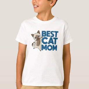 Camiseta Melhor Mãe Gato do Mundo - Gato Siam
