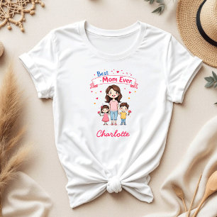 Camiseta Melhor Mãe Já Chegou.   Dia de as mães Personaliza