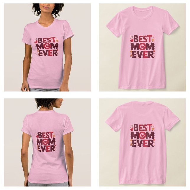 Camiseta Melhor Mãe Já Fez Corações Bonitos Mãe (best mom ever shirt)