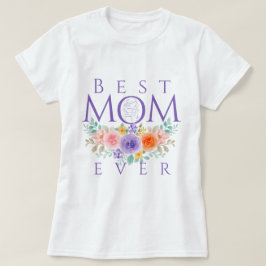 Camiseta Melhor Mãe Já Flores, Dia de as mães