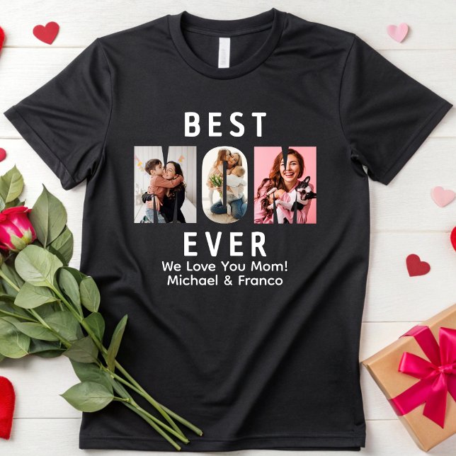 Camiseta Melhor Mãe já Personalizada Dia de as mães de Foto (Criador carregado)