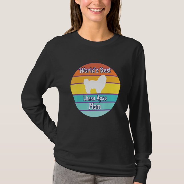 Camiseta Melhor Mãe Lhasa Apso do Mundo (Frente)