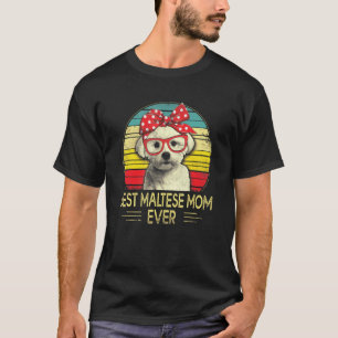 Camiseta Melhor Mãe Maltesa Nunca Cão Maltês