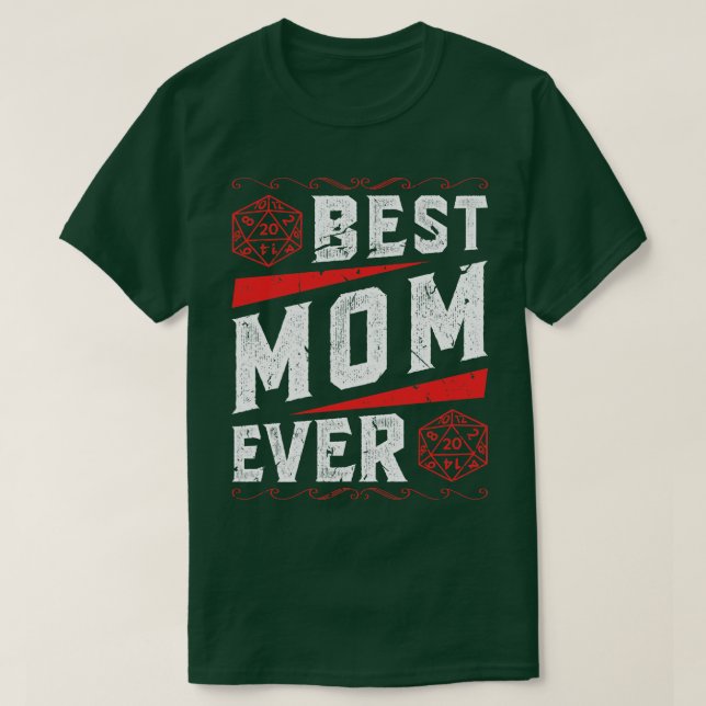 Camiseta Melhor Mãe Mamãe RPG Dia de as mães Mama Roleplay (Frente do Design)