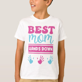 Camiseta Melhor Mãe Mãos para Baixo - Kids T-shirt