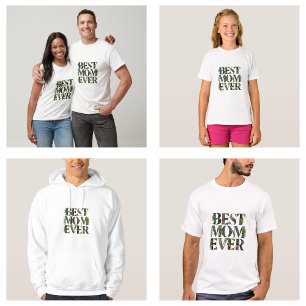 Camiseta Melhor Mãe Moderna De Sempre Flores Fofo E Plantas