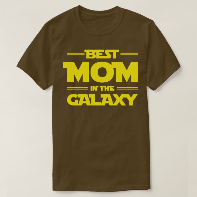 Camiseta Melhor Mãe Na Galáxia Presente Para A Mãe (Frente do Design)