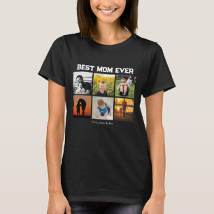 Camiseta Melhor Mãe Nunca Nome e Imagens Personalizáveis