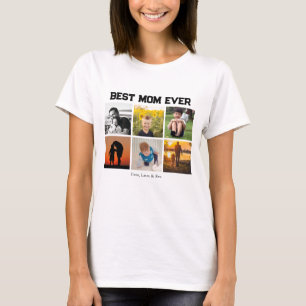 Camiseta Melhor Mãe Nunca Nome e Imagens Personalizáveis