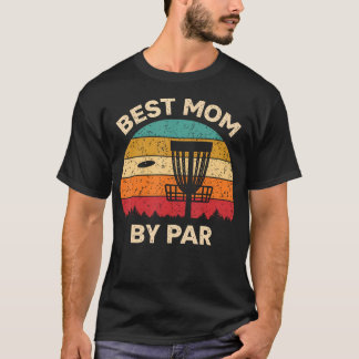 Camiseta Melhor Mãe Por Cesta de Disco de Golfe ao Pôr do S