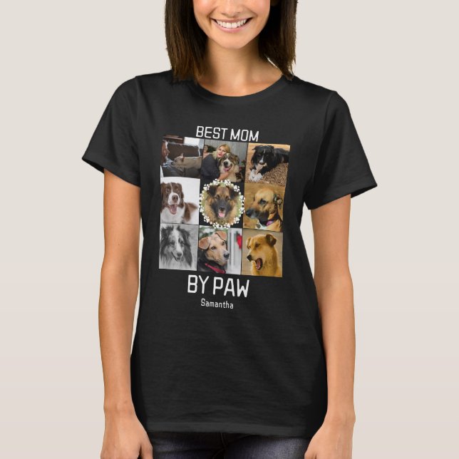 Camiseta Melhor Mãe Por Colagem Personalizada De Fotos 9 (Frente)