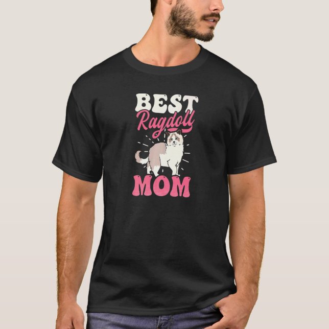 Camiseta Melhor Mãe Ragdoll Gato Ragdoll (Frente)