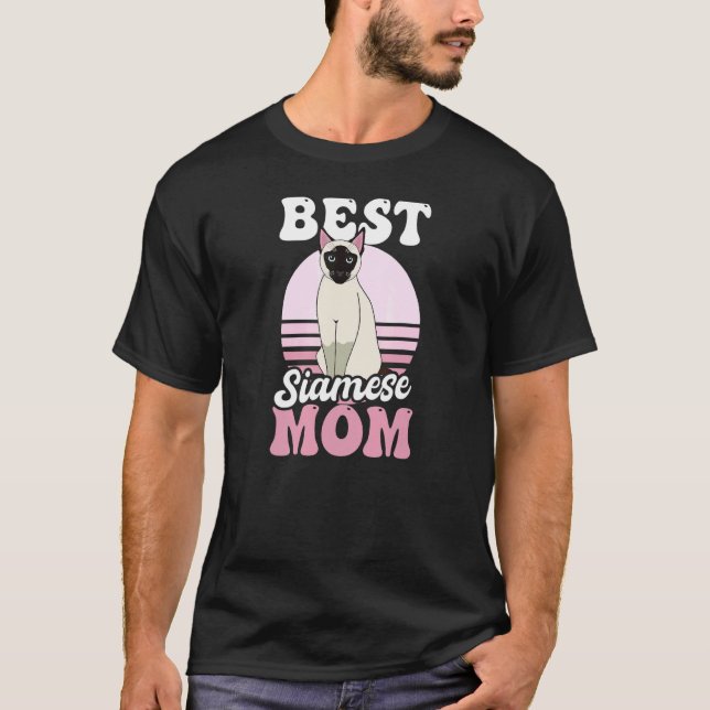Camiseta Melhor Mãe Siamesa Gato Siames (Frente)