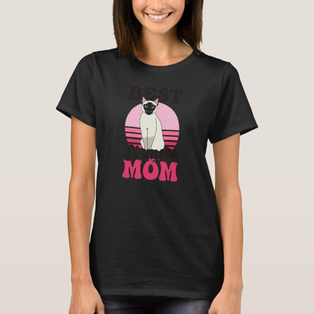 Camiseta Melhor Mãe Siamesa Gato Siames (Frente)
