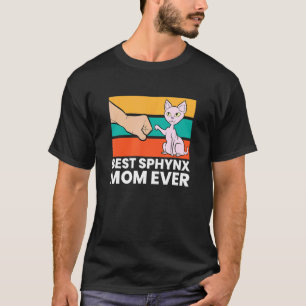 Camiseta Melhor Mãe Sphynx de Todos os Tempos Amor por Gato