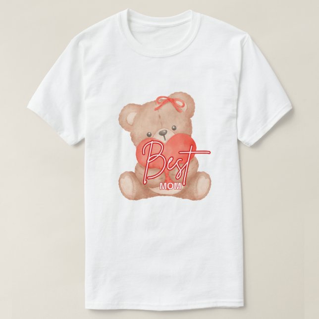 Camiseta Melhor Mãe - Urso De Teddy (Frente do Design)