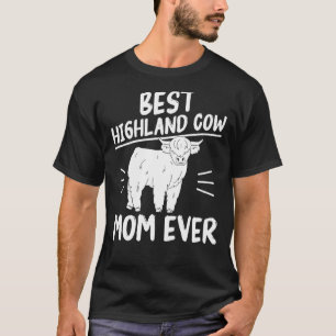 Camiseta Melhor Mãe Vaca das Terras Altas Sempre Vaca das T
