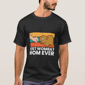 Camiseta Melhor Mãe Vombate de Todos os Tempos Ame Vombates